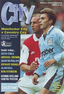Manchester City v Coventry City 1995/96